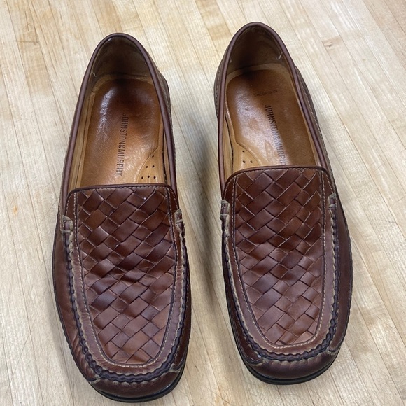 Mens Johnston Murphy Tidwell WVE Mahogany Brown Loafers Slipons in Size 9M [EXC]